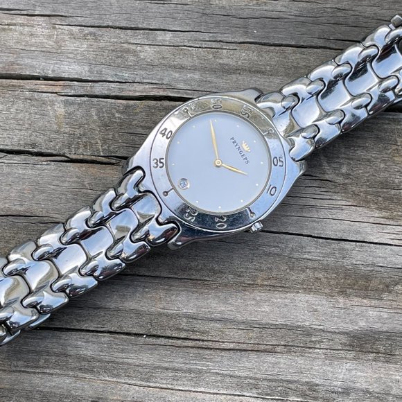 Vintage PRYNGEPS Wristwatch Silver Tone Analog Date Indicator - Picture 3 of 16
